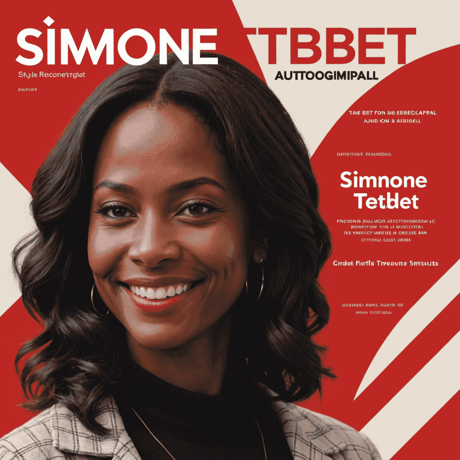 Imagem da capa do livro autobiográfico de Simone Tebet, mostrando a autora sorrindo em um fundo vermelho e branco, com o título em destaque